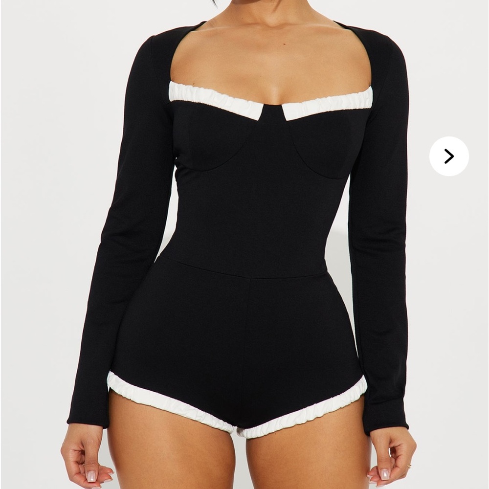 Fashion Nova Black and White Jumpsuit